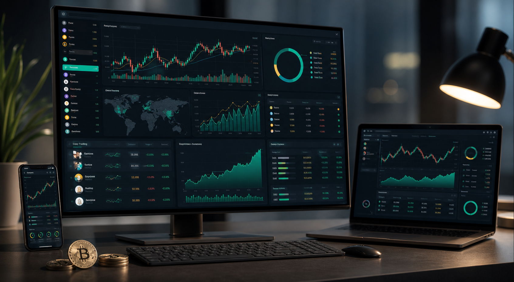 Crypto copy trading workstation